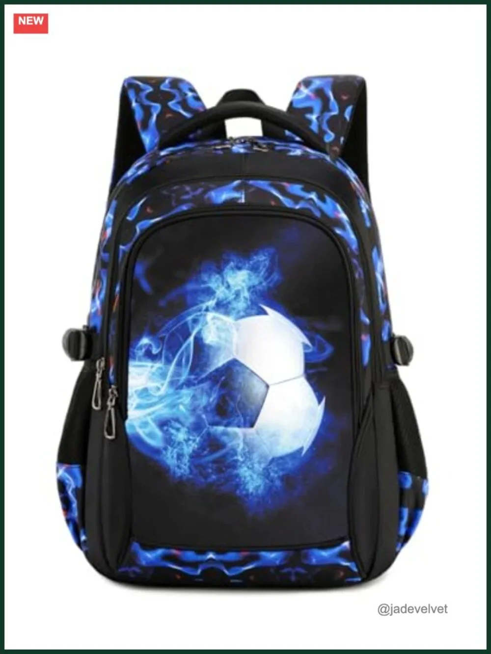 Kids Backpack Durable Elementary Middle School Soccer Laptop Bookbag 18in